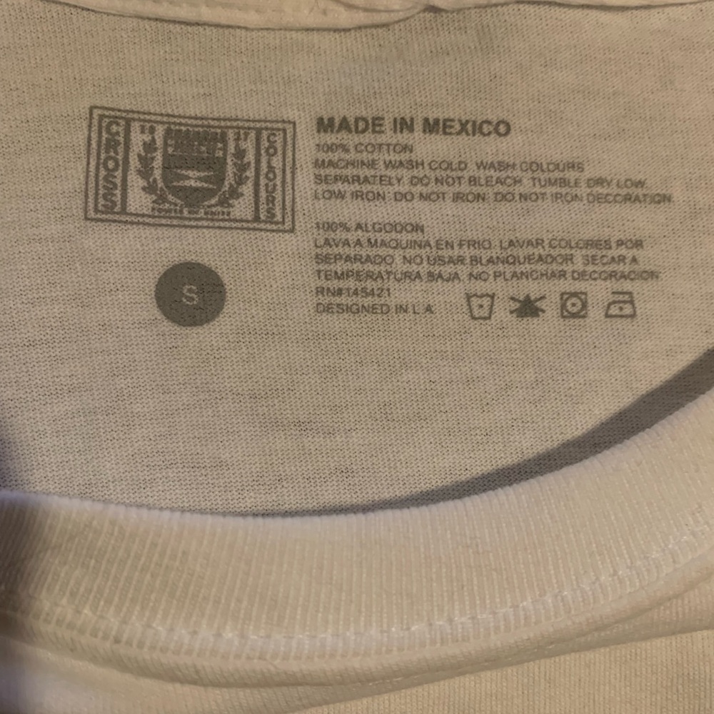 Cross Colours White Short Sleeve Tee - Picture 6 of 7